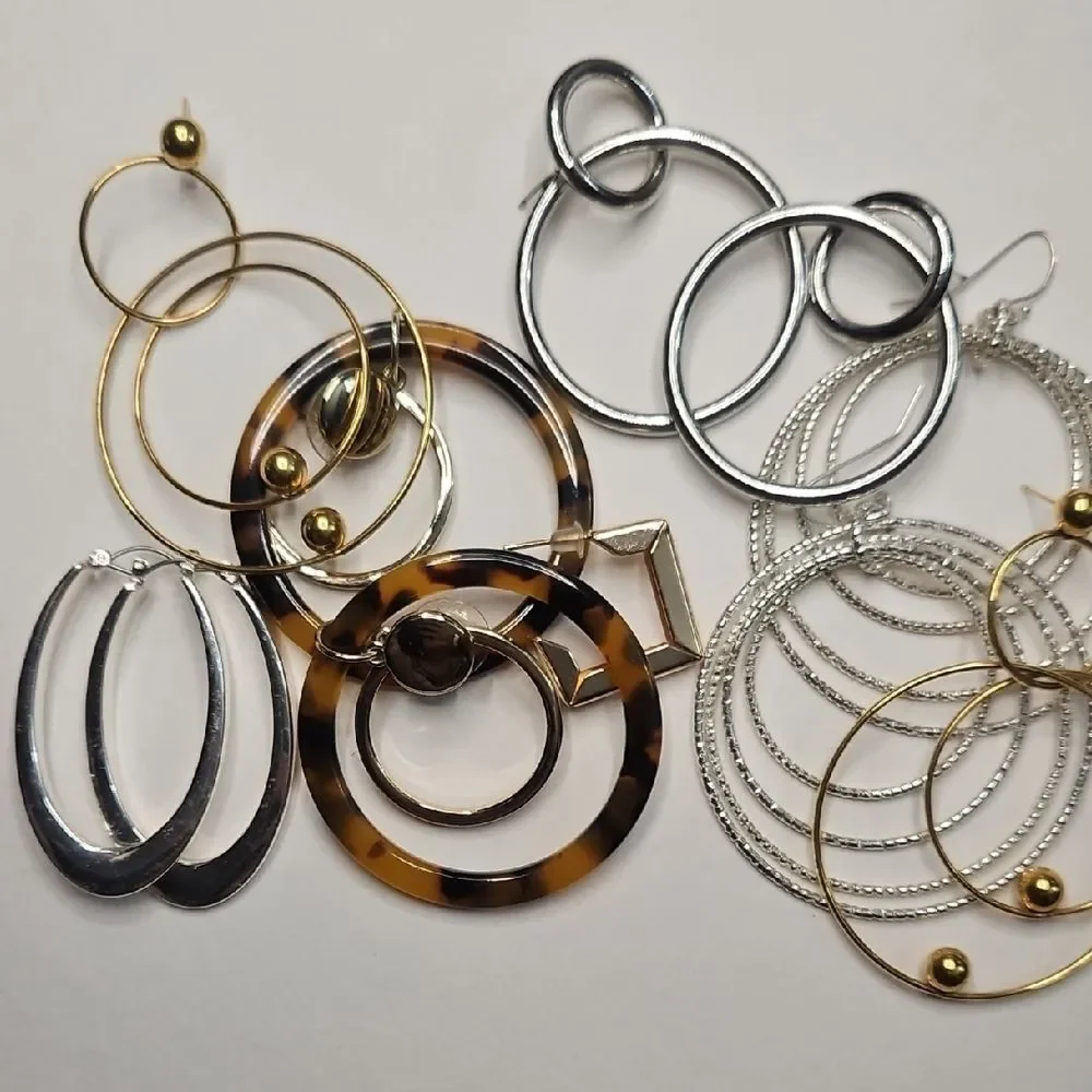 PAPARAZZI Gold and Silver Toned Hoops Lot